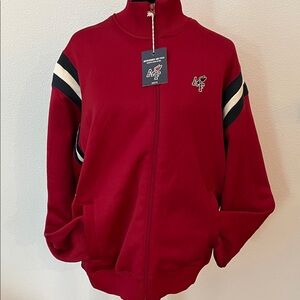 Abercrombie & Fitch Vintage Red and Black Track Jacket